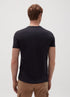 OVS ORGANIC COTTON T SHIRT V NECK | BLACK