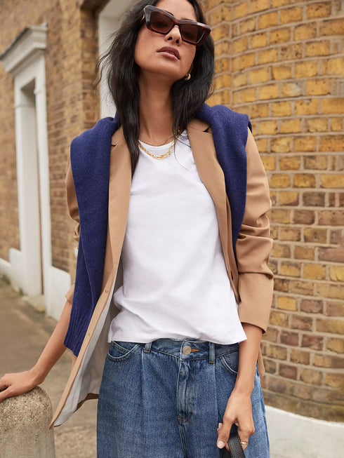 ESSENTIALS ORGANIC COTTON SLIM FIT T-SHIRT | WHITE