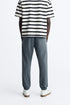 ZARA - JOGGER WAIST TROUSERS | DUCK BLUE