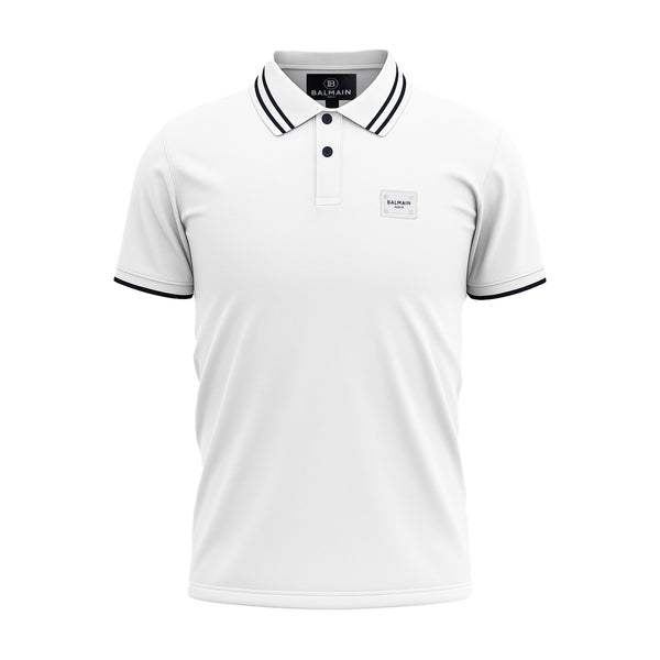 BALMAIN PREMIUM MEN'S POLO SHIRT | WHITE