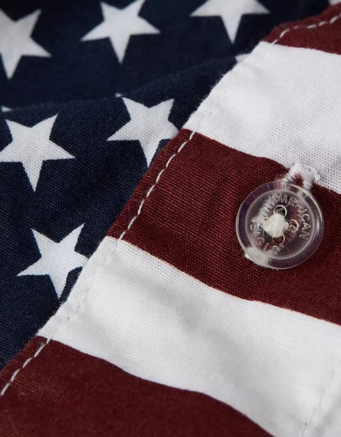 AMERICAN EAGLE MEN'S USA STARS & STRIPES STRETCH BOXER SHORT | NAVY