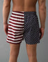 AMERICAN EAGLE MEN'S USA STARS & STRIPES STRETCH BOXER SHORT | NAVY