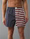 AMERICAN EAGLE MEN'S USA STARS & STRIPES STRETCH BOXER SHORT | NAVY