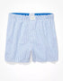 AMERICAN EAGLE MEN'S STRIPED STRETCH BOXER SHORT | SKY BLUE