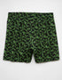 AMERICAN EAGLE MEN'S ST. PATRICK'S DAY CLOVERS STRETCH BOXER SHORT | DARK GREEN