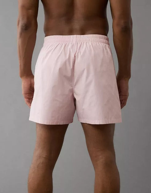 AMERICAN EAGLE MEN'S POPLIN POCKET BOXER SHORT | PINK