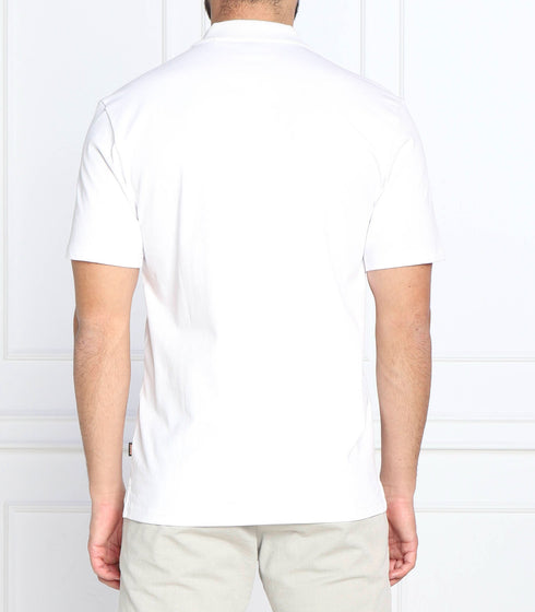 HUGO BOSS PEBIGLOGO POLO SHIRT | WHITE