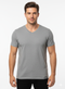DIESEL MEN’S PREMIUM GREY V-NECK COTTON T-SHIRT