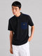PRADA MEN'S POLO EMBROIDERY LOGO | BLACK