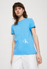 CALVIN KLEIN JEANS-COLOR OFF PLACED MONOGRAM TEE-SHIRT | BLUE CRUSH