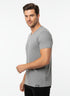 DIESEL MEN’S PREMIUM GREY V-NECK COTTON T-SHIRT