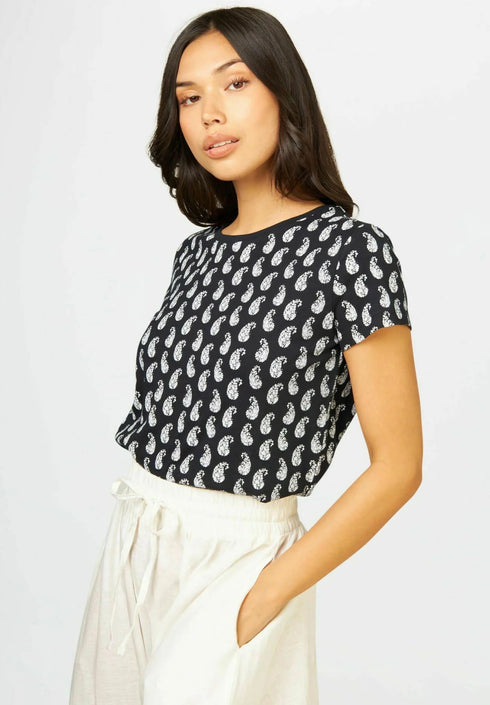 CONBIPEL WITH ALL OVER PRINT - PRINT T-SHIRT | NAVY