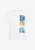 ESPRIT MEN T-SHIRT PRINT REGULER | WHITE