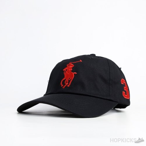 RALPH LAUREN BIG PONY BASEBALL CAP | BLACK