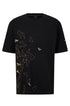 HUGO BOSS REGULAR FIT T-SHIRT IN COTTON - TEEGO | BLACK