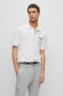HUGO BOSS REGULAR FIT POLOS IN COTTON - DAIPO | WHITE