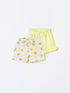 LEFTIES-PLUSH SHORTS WITH RUFFLES | BABY