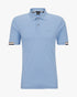 HUGO BOSS REGULAR-FIT POLO SHIRT WITH EMBROIDERED LOGO | SKY BLUE