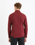 CELIO SLIM STRETCH COTTON SHIRT | BURGUNDY