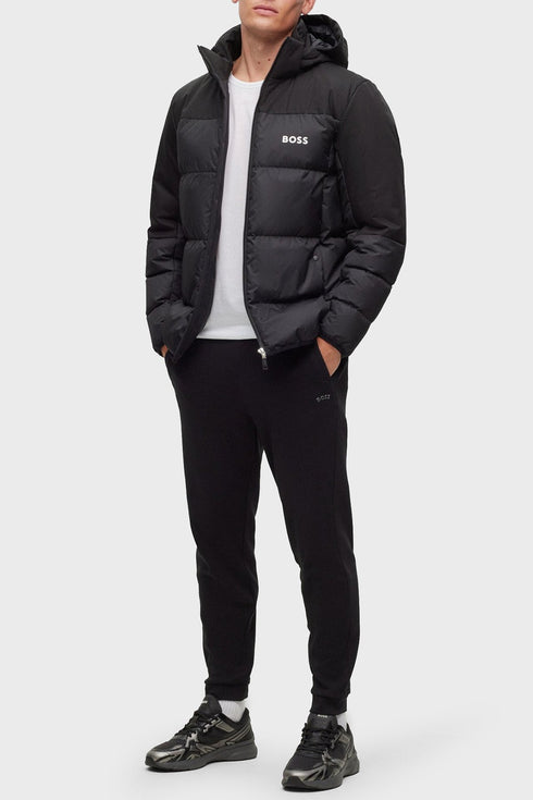 HUGO BOSS MEN’S PUFFER JACKET - PREMIUM WINTER OUTER WEAR | BLACK