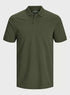 JACK & JONES PLAIN POLO SHIRT | GREEN
