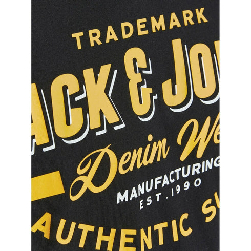 JACK & JONES HOMME LOGO NOIR T-SHIRT | BLACK