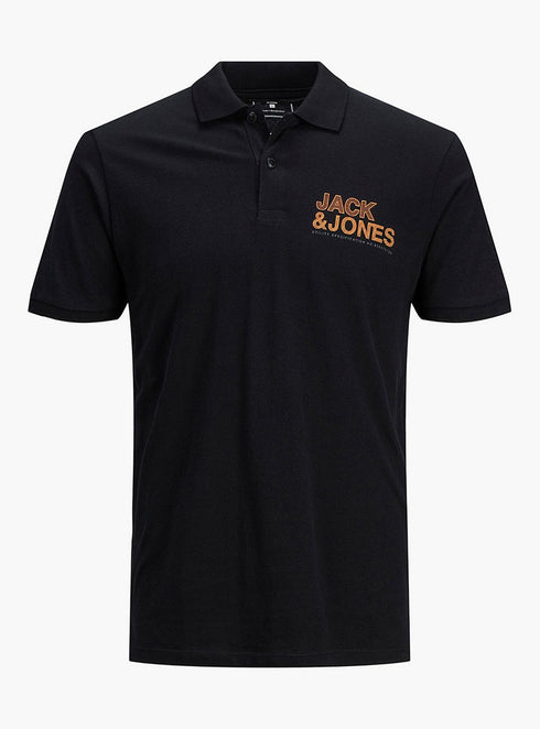 JACK & JONES COTTON SHORT SLEEVE POLO | DARK BLUE