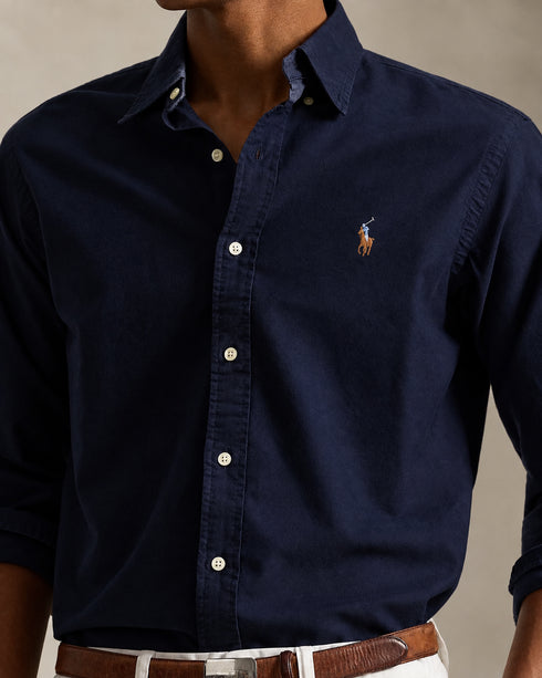 POLO RALPH LAUREN CASUAL SLIM FIT OXFORD SHIRT | NAVY BLUE