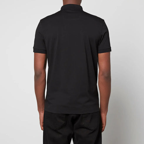HUGO BOSS POLO WITH LOGO | BLACK