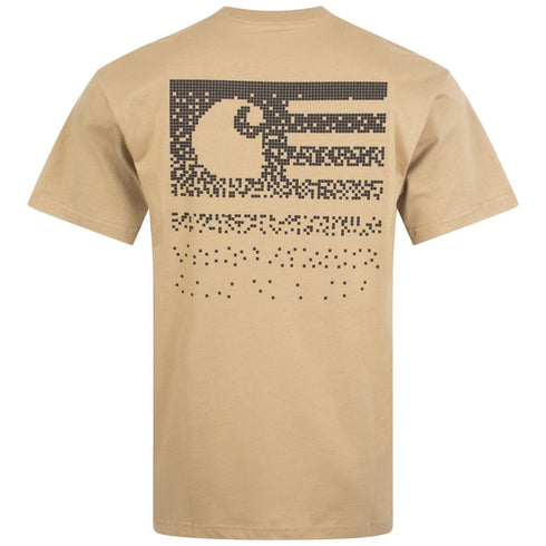 CARHARTT WIP S/S RELAXED FIT FADE STATE T-SHIRT | DUSTY H BROWN