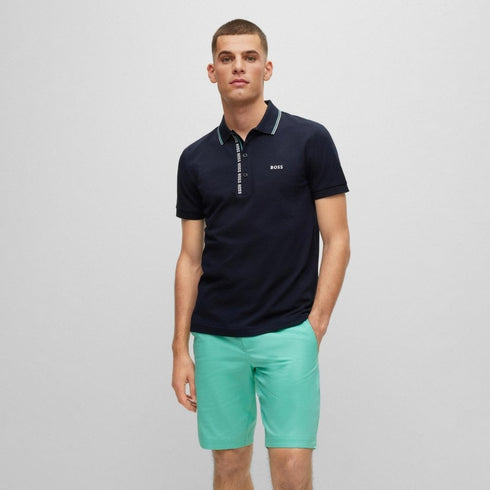 HUGO BOSS PAULE 4 PIQUE POLO SHIRT | NAVY