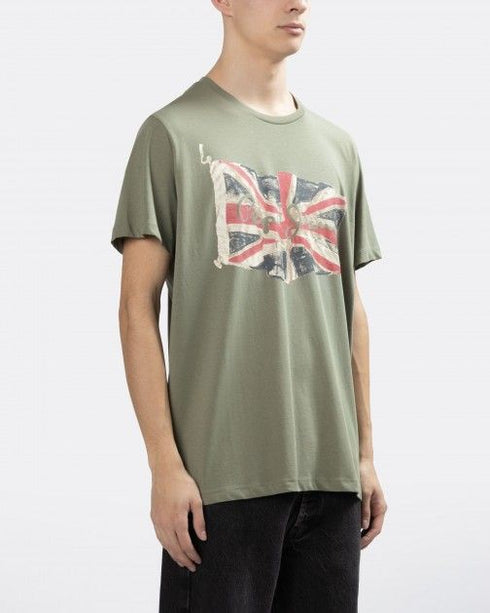 PEPE JEANS-COTTON T-SHIRT WITH PRINTED LOGO | CASTING GREEN