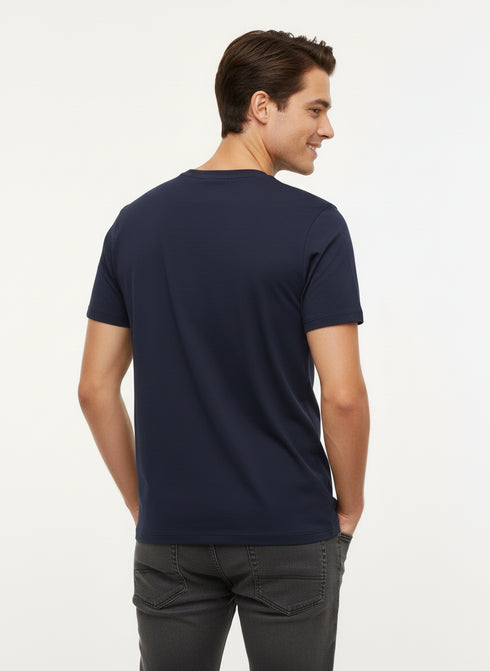 JACK & JONES MEN’S PREMIUM LOGOT-SHIRT – NAVY BLUE