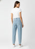 WOMEN’S BALLOON FIT HIGH WAIST DENIM JEAN - LIGHT BLUE