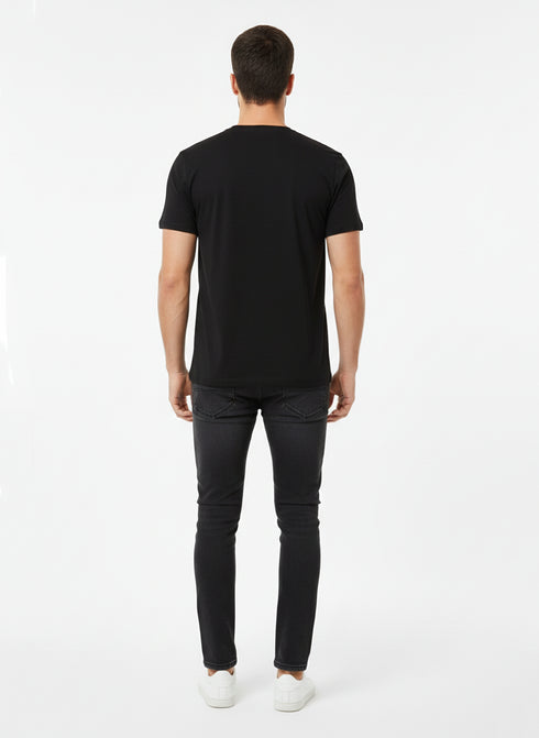 H&H MEN’S PREMIUM GRAPHIC T-SHIRT | NORTH POLE MOTORCYCLE LEGEND PRINT | BLACK