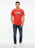 THE NORTH FACE MEN’S CLASSIC LOGO T-SHIRT | RED