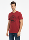JACK & JONES MEN’S GRAPHIC CREW NECK T-SHIRT | RED