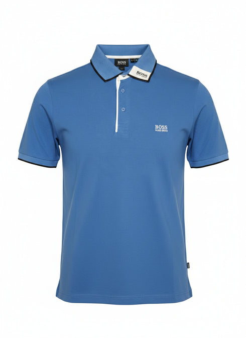 HUGO BOSS PREMIUM POLO SHIRT FOR MEN | BLUE