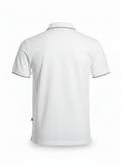 HUGO BOSS PAULE 4 PIQUE POLO SHIRT | WHITE