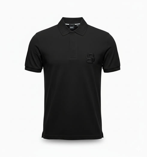 HUGO BOSS PREMIUM POLO SHIRT FOR MEN | BLACK