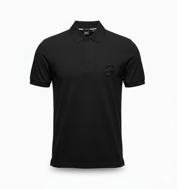HUGO BOSS PREMIUM POLO SHIRT FOR MEN | BLACK