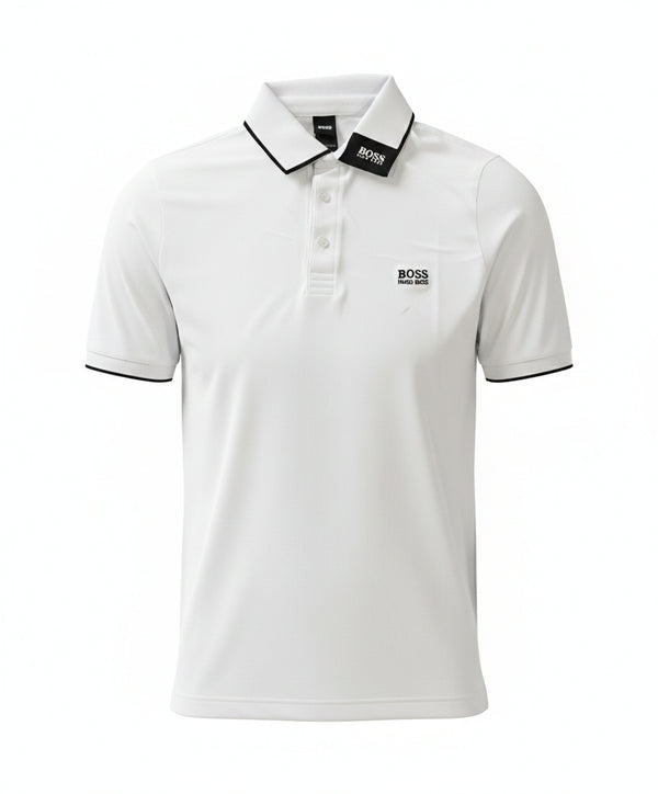 HUGO BOSS PREMIUM POLO SHIRT FOR MEN | WHITE