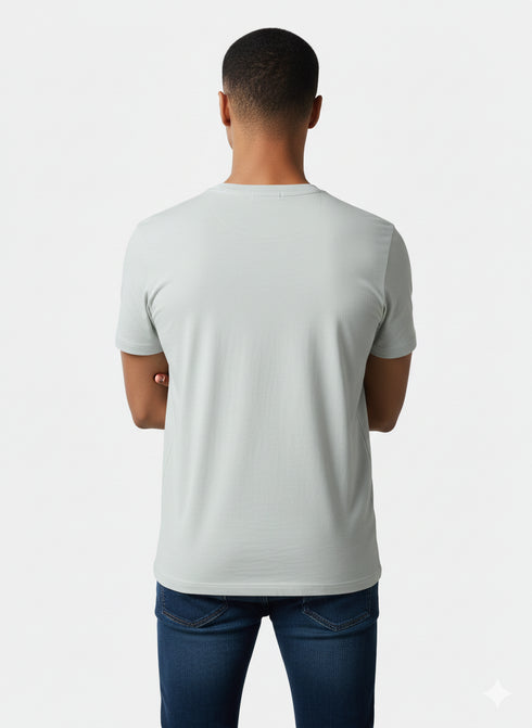 G-STAR RAW MEN'S PREMIUM COTTON CREW NECK T-SHIRT | LIGHT GREY