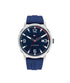 TOMMY HILFIGER MEN'S BLUE DIAL BLUE SILICONE WATCH