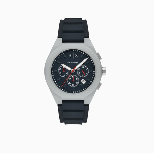 Armani Exchange Sync Chronograph Silicone Watch Grey