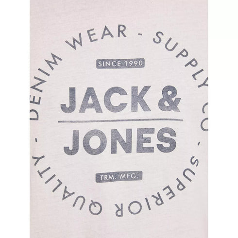 JACK & JONES MEN'S O-NECK T-SHIRT | WHITE