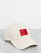 HUGO BOSS COTTON-TWILL CAP WITH RED LOGO LABEL | LIGHT BEIGE