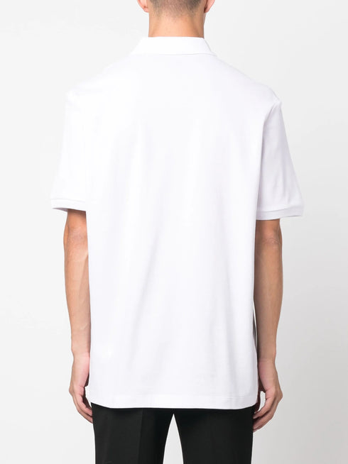 HUGO BOSS PARLAY POLO SHIRT WITH EMBROIDERED LOGO | WHITE