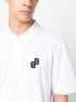 HUGO BOSS PARLAY POLO SHIRT WITH EMBROIDERED LOGO | WHITE