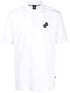 HUGO BOSS PARLAY POLO SHIRT WITH EMBROIDERED LOGO | WHITE